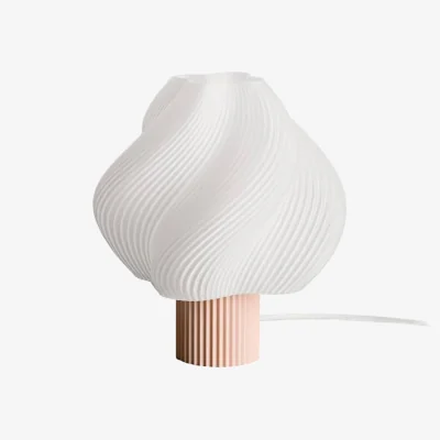 Made in Design Soft Serve Regular Table lamp plastic material pink / H 26 cm - CRÈME ATELIER