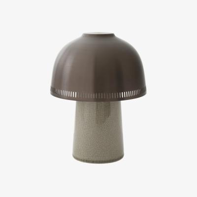Made in Design Wireless rechargeable lamp Raku SH8 metal ceramic / Ceramic & metal - Ø 16 x H 21 cm - &tradition