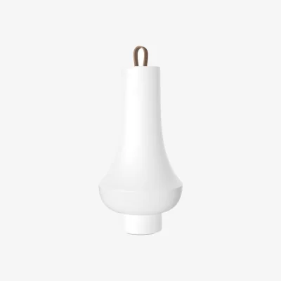 Made in Design Tomoshi Wireless rechargeable lamp plastic material white / Ø 12.5 x H 24 cm - Louis Poulsen