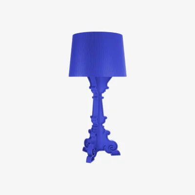 Made in Design Bourgie Table lamp plastic material blue / H 68 to 78 cm - Ferruccio Laviani, 2004 - Kartell