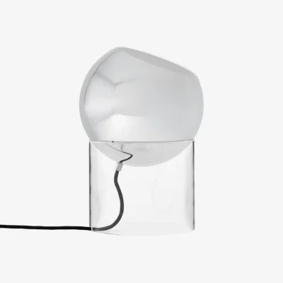 Made in Design Topan VP13 Table lamp metal silver / H 31 cm - Verner Panton, 1959 - &tradition