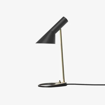 Made in Design AJ Mini Table lamp metal black / H 43 cm - Swivel / Arne Jacobsen, 1957 - Louis Poulsen