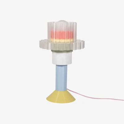 Made in Design Gigi Table lamp plastic material multicoloured / H 51 cm - Recycled plastic / Made in France - Warren & Laetitia