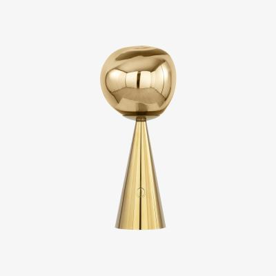 Made in Design Wireless rechargeable lamp Melt Portable LED plastic material / H 28.5 cm - Metallic polycarbonate (changes colour) - Tom Dixon