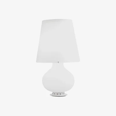 Made in Design Fontana 1853 Large Table lamp glass white / H 78 cm - Max Ingrand, 1954 - Fontana Arte