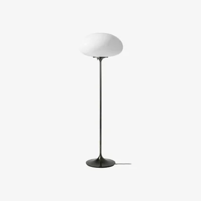 Made in Design Stemlite Floor lamp glass black / H 110 cm - Reissue 1962 - Gubi