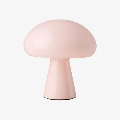 Made in Design Obello LED Wireless rechargeable outdoor lamp glass pink / Bill Curry, 1971 - Gubi