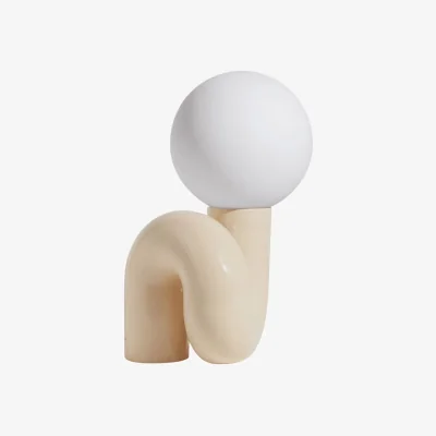 Made in Design Neotenic Grande Table lamp ceramic beige / L 34 x H 51 cm - Petite Friture