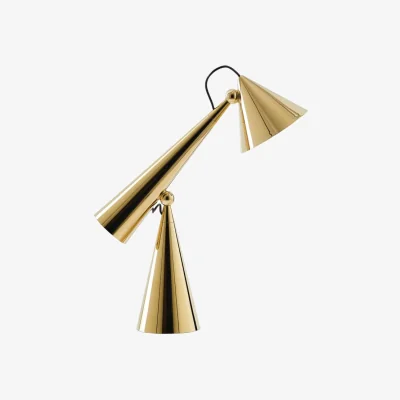 Made in Design Pose LED Table lamp plastic material gold / Orientable - Tom Dixon