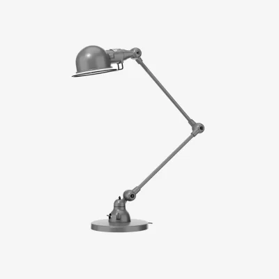 Made in Design Signal SI333 Table lamp metal silver / 2 arms - H 60 cm - Design 1950 - Jieldé