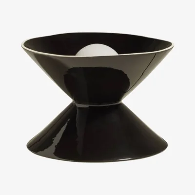 Made in Design Sablier Table lamp ceramic black / Ø 28.5 x H 19 cm - Maison Sarah Lavoine