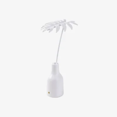 Made in Design Leaf Lamp - Stellou Wireless rechargeable lamp plastic material white / LED - Seletti