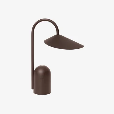 Made in Design Arum LED Wireless rechargeable lamp metal brown - Ferm Living