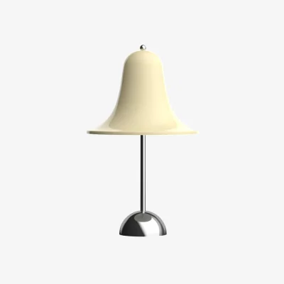 Made in Design Pantop Portable LED Wireless rechargeable lamp plastic material beige / Verner Panton (1980) - Verpan