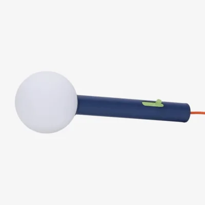 Made in Design Talk LED Wireless lamp glass blue / Cable L 300 cm - Dimmer - HÜBSCH
