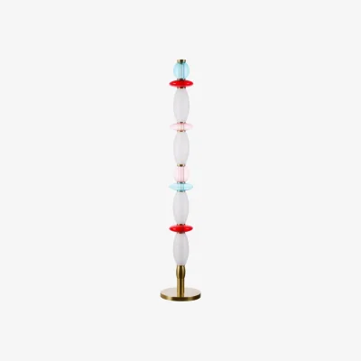 Made in Design Léonor Floor lamp glass multicoloured / Ø 15 x H 145 cm - ELEMENTS LIGHTING