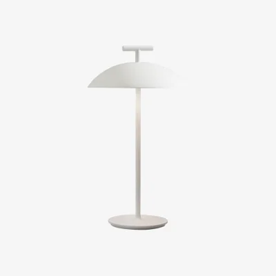 Made in Design Mini Geen-A OUTDOOR Wireless rechargeable outdoor lamp metal white / Steel - H 36 cm - Kartell