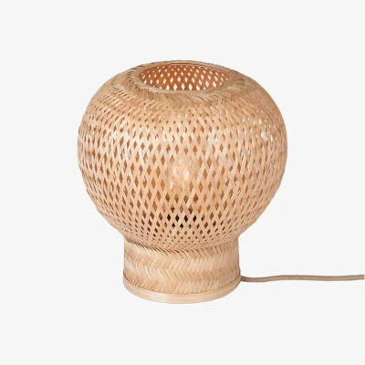 Made in Design Barbados Table lamp wood beige / Ø 25 x H 27 cm - Bamboo - GOOD&MOJO