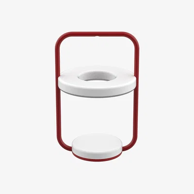 Made in Design Ulli LED Wireless rechargeable outdoor lamp metal red / H 29.5 cm - Fermob