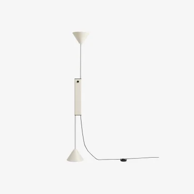 Made in Design Twist Floor lamp metal white / Adjustable height - Hay