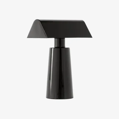 Made in Design Caret MF1 Wireless rechargeable lamp metal black / H 22 cm - &tradition
