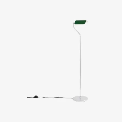 Made in Design Apex Floor lamp metal green / Small reading lamp - H 110 cm - Hay