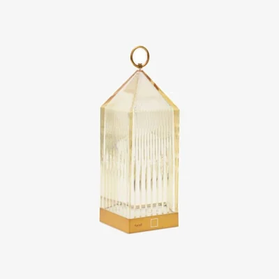 Made in Design Lantern LED Wireless rechargeable outdoor lamp plastic material orange / Fabio Novembre, 2017 - Recycled - Kartell