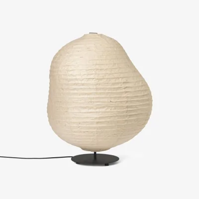 Made in Design Kurbis Low Table lamp paper white / Floor lamp - Ø 60 x H 63.3 cm - Ferm Living