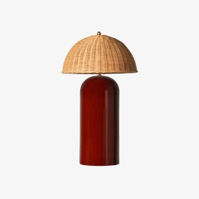 Made in Design Arvin Large Table lamp cane & fibres red / H 61 cm - Vincent Sheppard