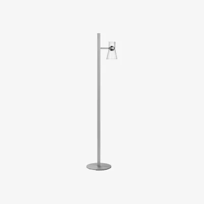 Made in Design Nocturne 1 - Cone Floor lamp glass silver / LED - Adjustable - Flos