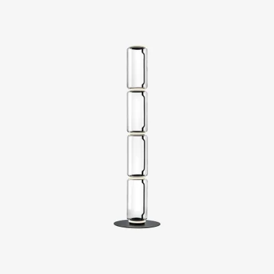 Made in Design Noctambule Cylindre 3 Floor lamp glass transparent / LED - H 217 cm - Flos