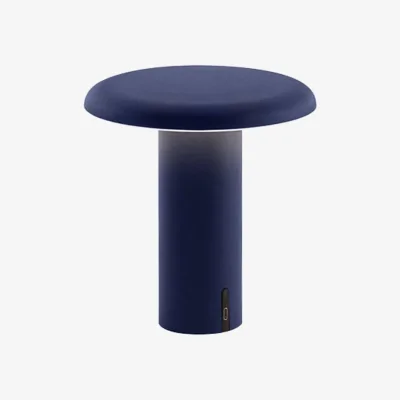 Made in Design Takku LED Wireless rechargeable lamp metal blue / Metal - Ø 18 x H 19 cm - Artemide