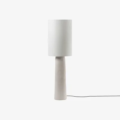 Made in Design Earth 03 Floor lamp paper white / Recycled papier-mâché - Ø 35 x H 116.5 cm - Serax