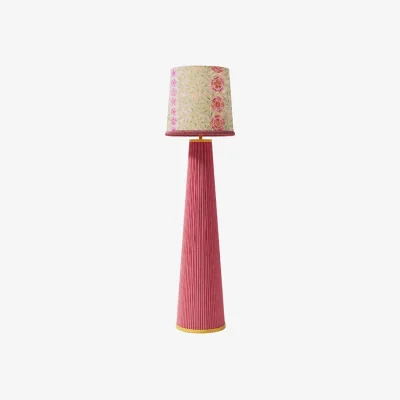 Made in Design Winnie Floor lamp wood pink / H 150 cm - POPUS EDITIONS