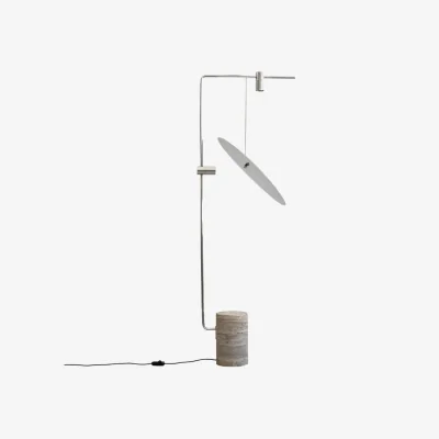 Made in Design The Moon Floor lamp metal stone silver - 101 COPENHAGEN