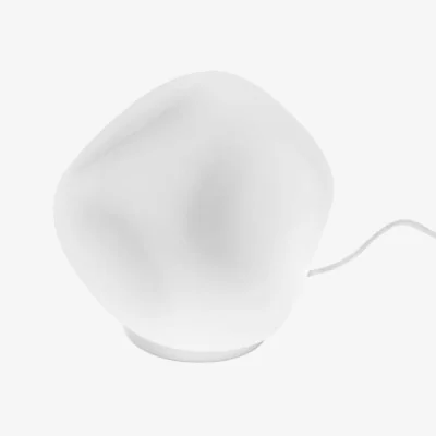 Made in Design Hoba Media Table lamp glass white / Ø 24 cm - Foscarini