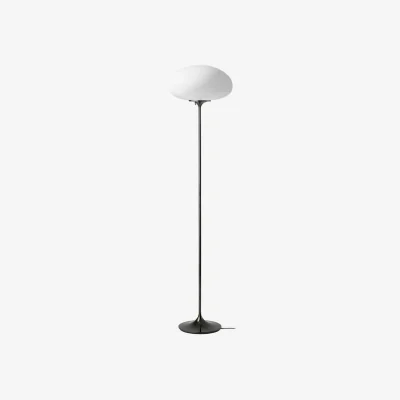 Made in Design Stemlite Floor lamp glass black / H 150 cm - Reissued 1962 - Gubi