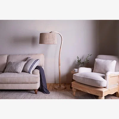 Nkuku nkuku Namira Mango Wood Floor Lamp | Lamps | Natural