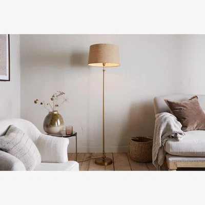 Nkuku nkuku Ehadi Antique Floor Lamp | Lamps | Antique Brass