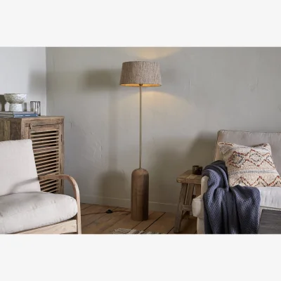 Nkuku nkuku Agua Grooved Floor Lamp | Lamps | Natural