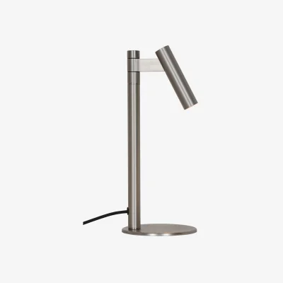 Nordic Nest Design For The People Makoto table lamp Satin chrome 37 cm