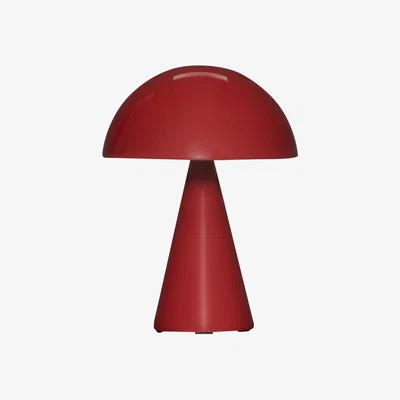 Nordic Nest Hübsch Mush portable table lamp Red
