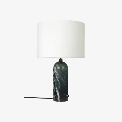 Nordic Nest GUBI Gravity L table lamp Emerald marble-white
