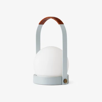 Nordic Nest Audo Copenhagen Carrie portable table lamp Linen blue