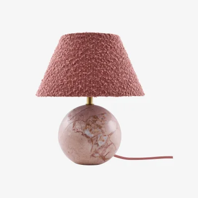 Nordic Nest Globen Lighting Castello 24 table lamp Dim pink marble