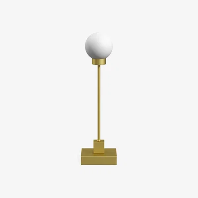 Nordic Nest Northern Snowball portable table lamp 33 cm Brass