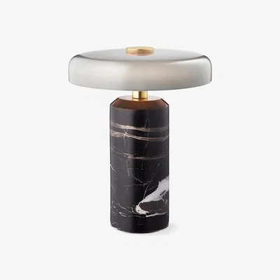 Nordic Nest Design By Us Trip table lamp Ø17x21 cm marble Ash-gray