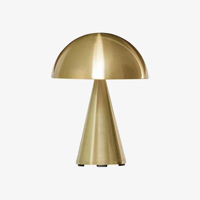 Nordic Nest Hübsch Mush portable table lamp Brass