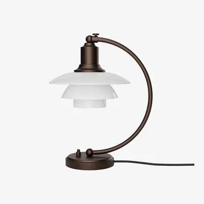 Nordic Nest Louis Poulsen PH 2/2 Luna table lamp Aged brass-opal glass