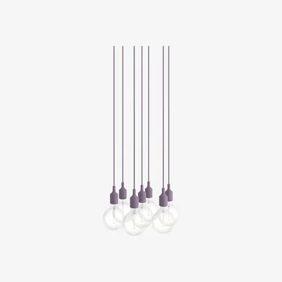 Nordic Nest Muuto E27 Pendant Cluster 7 pendant Dusty lilac